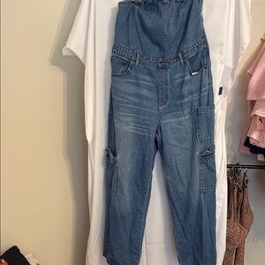 Wild Fable Blue Wide Leg Jumpsuit